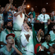 Fans of all ages watching one of Algeria's matches at AFCON 2019 at an Algiers viewing center.